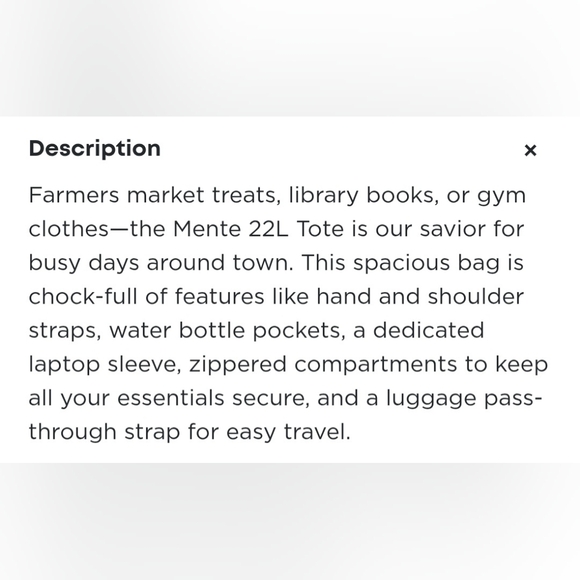 Cotopaxi Mente 22L Tote - Picture 6 of 8